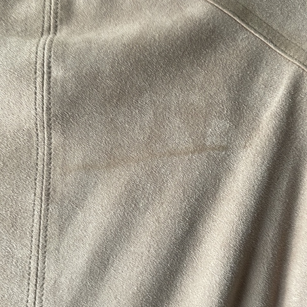 WHBM Suede Flounce Front Jacket Tan XXSP - Picture 12 of 16
